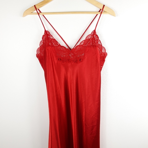 Eve Stillman Other - Vintage Eve Stillman Long Red Negligee Slipdress